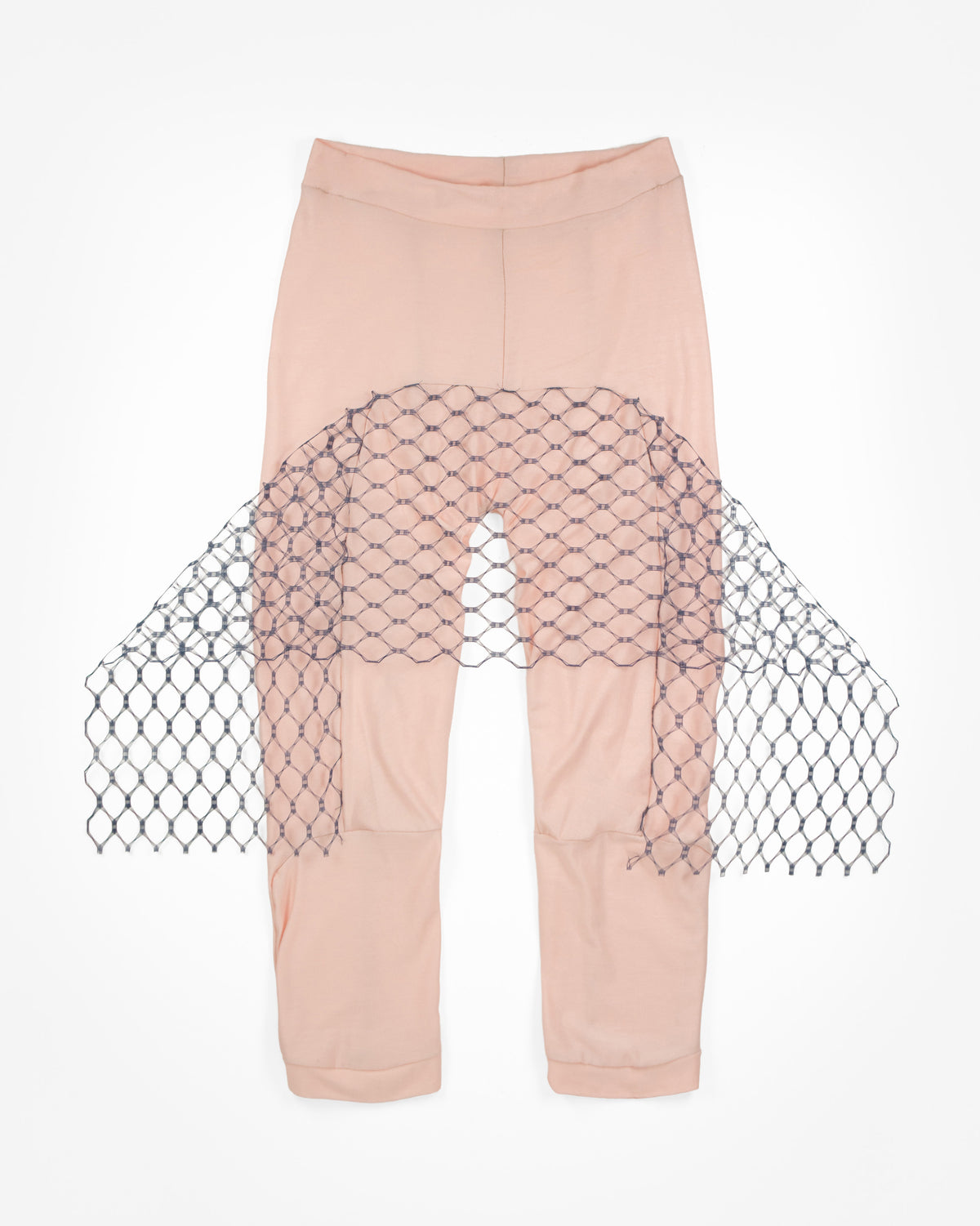 VEILED LEGGINGS in pale pink