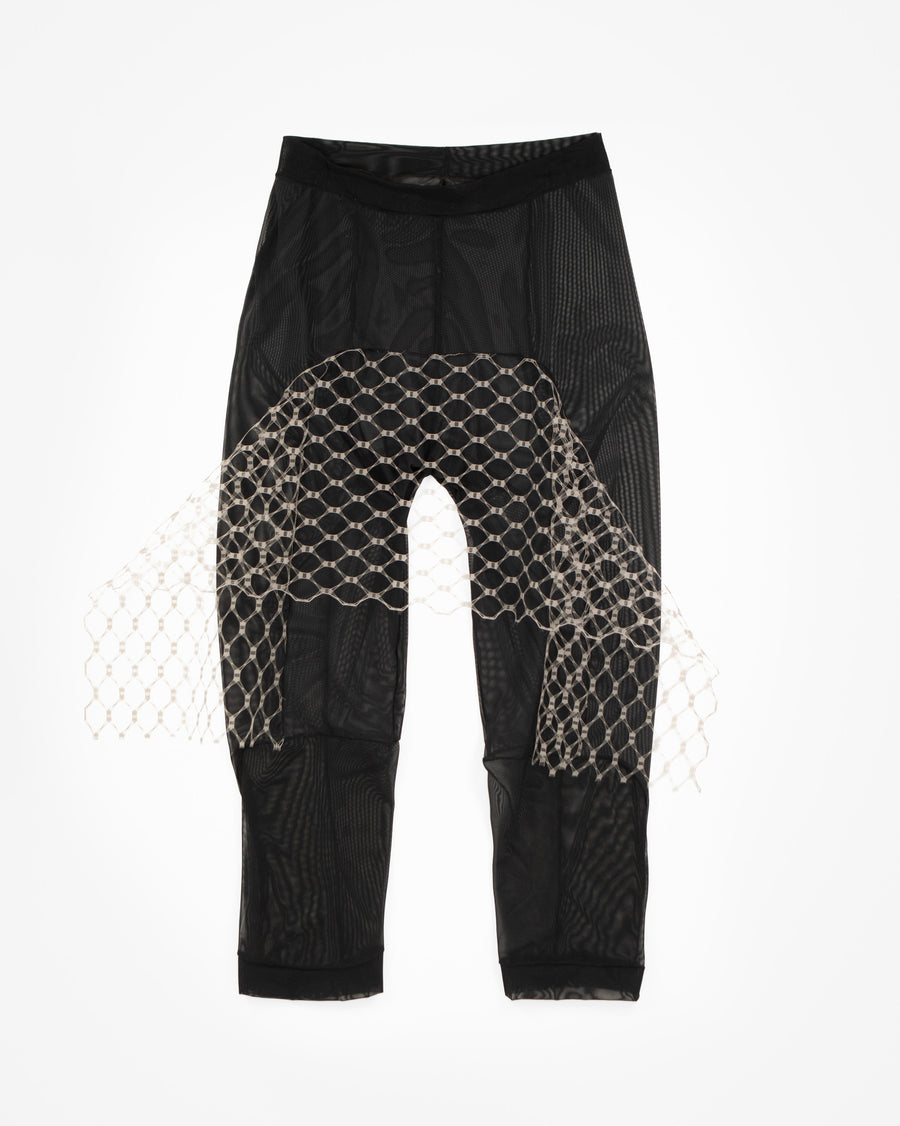 VEILED LEGGINGS in black