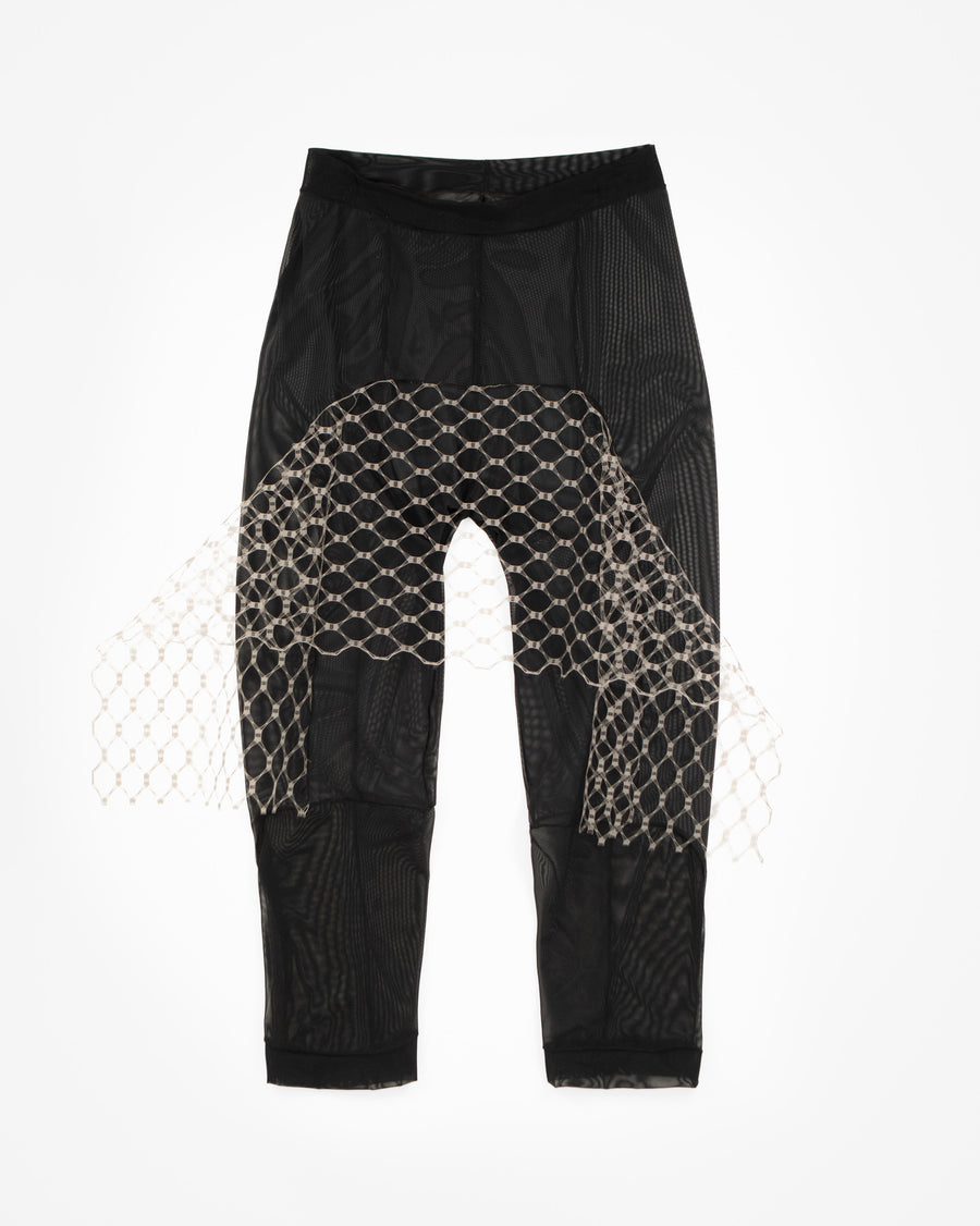 VEILED LEGGINGS in black