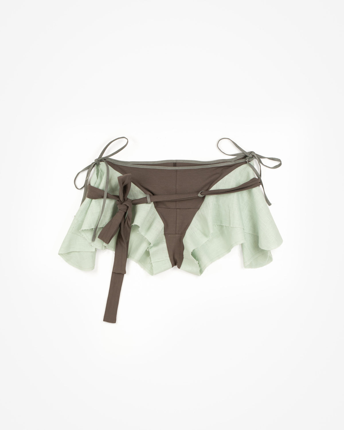 BOYFRIEND PANTIES in taupe/mint