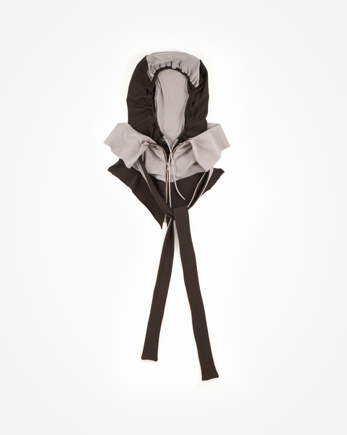 HUSH HUSH HOOD in dark brown/grey
