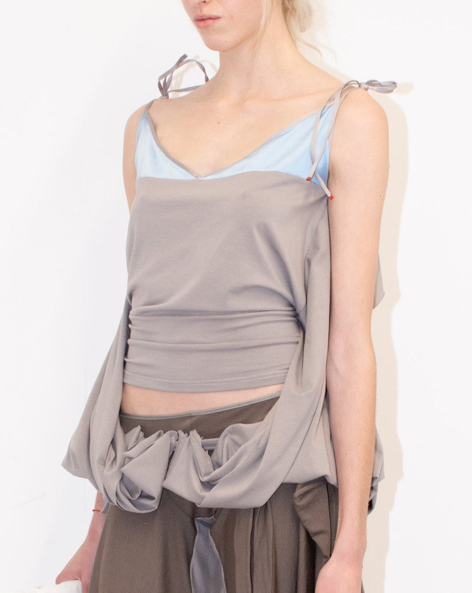 SLINK TANK in satin