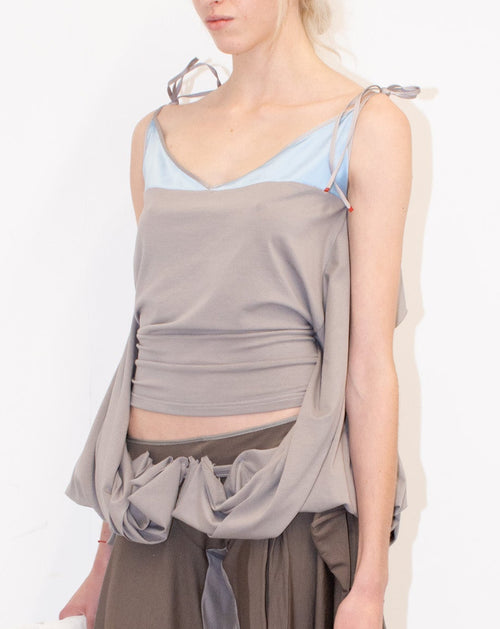 SLINK TANK in satin