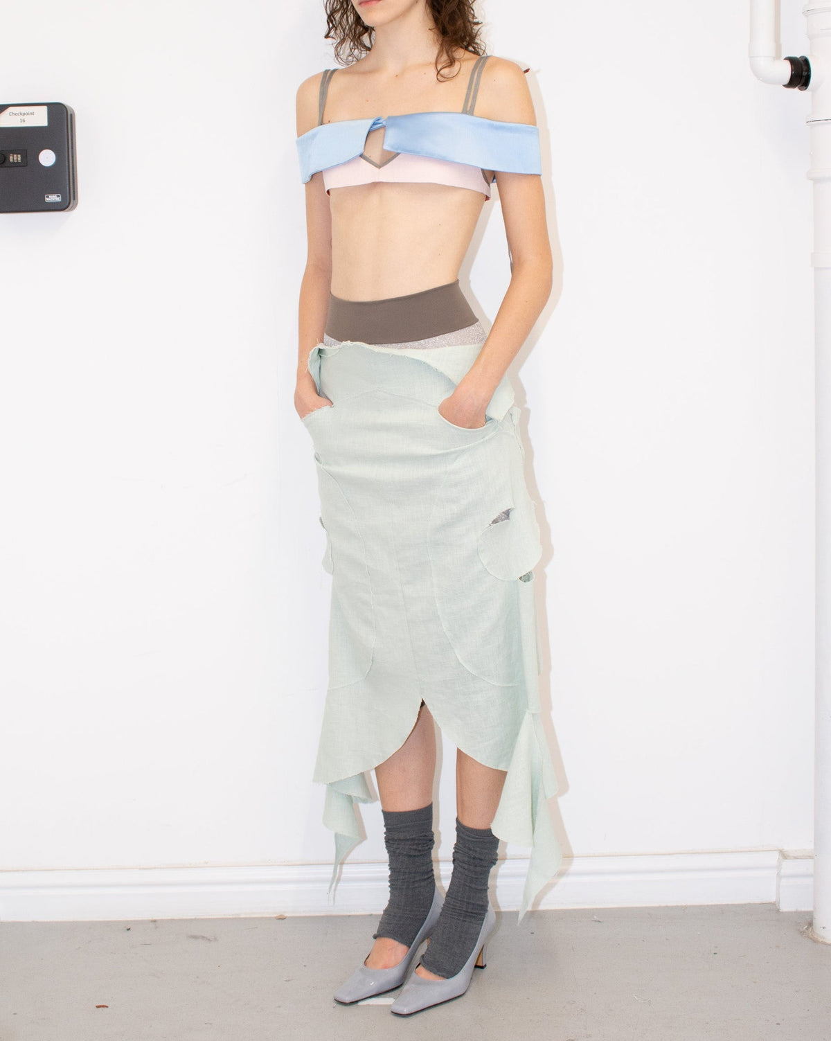CHOPPED TANK in pale pink