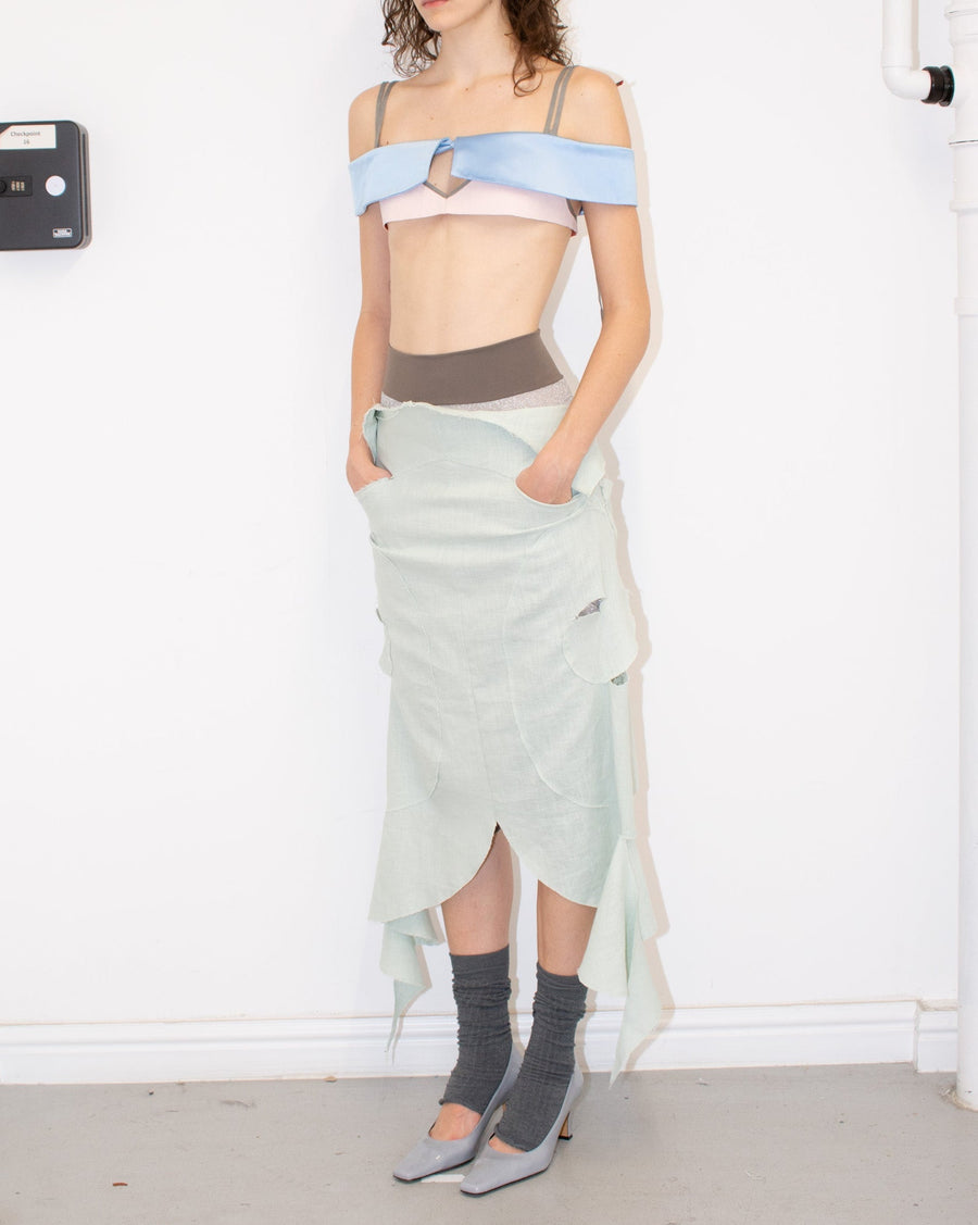 CHOPPED TANK in pale pink
