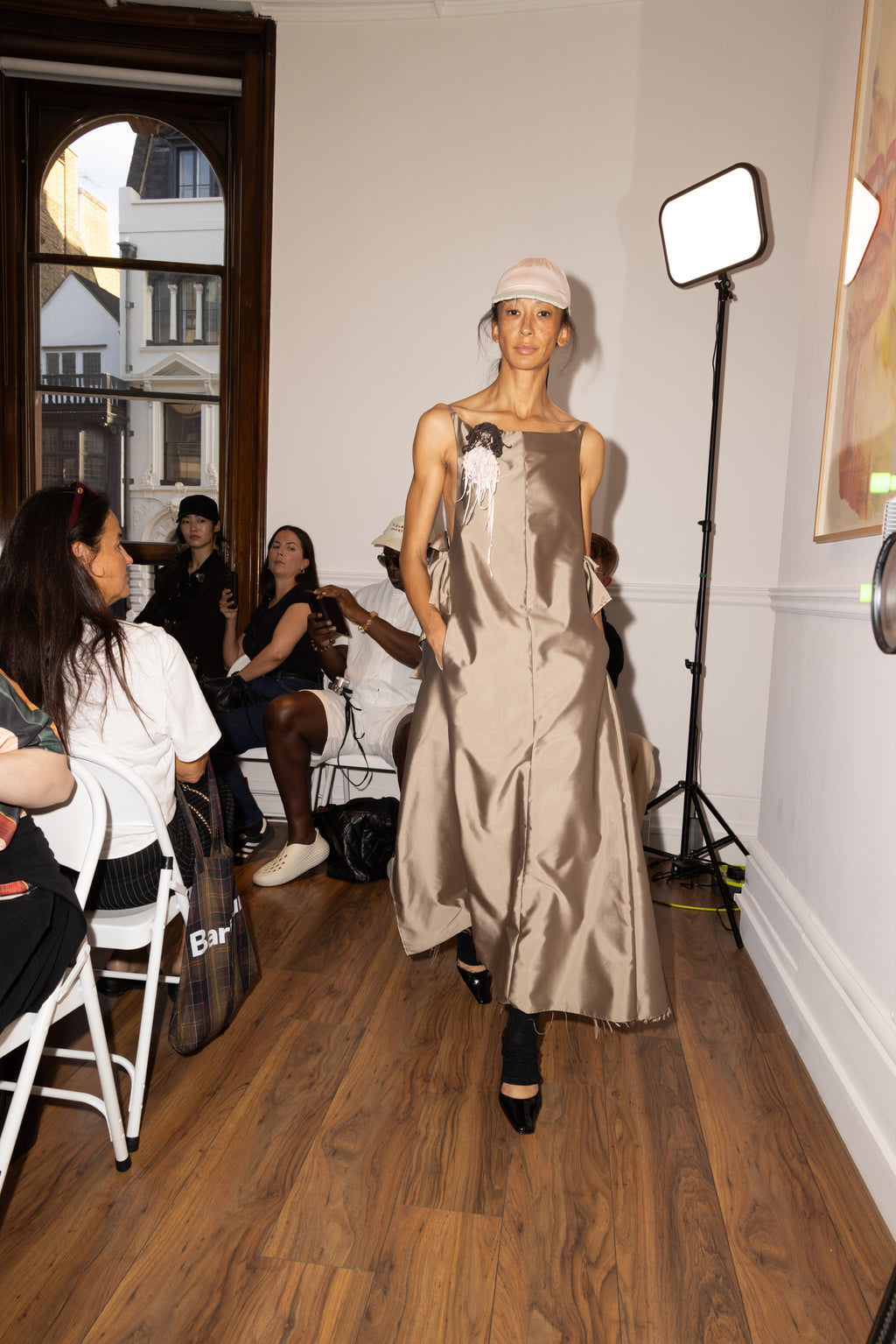 APRON GOWN in taffeta