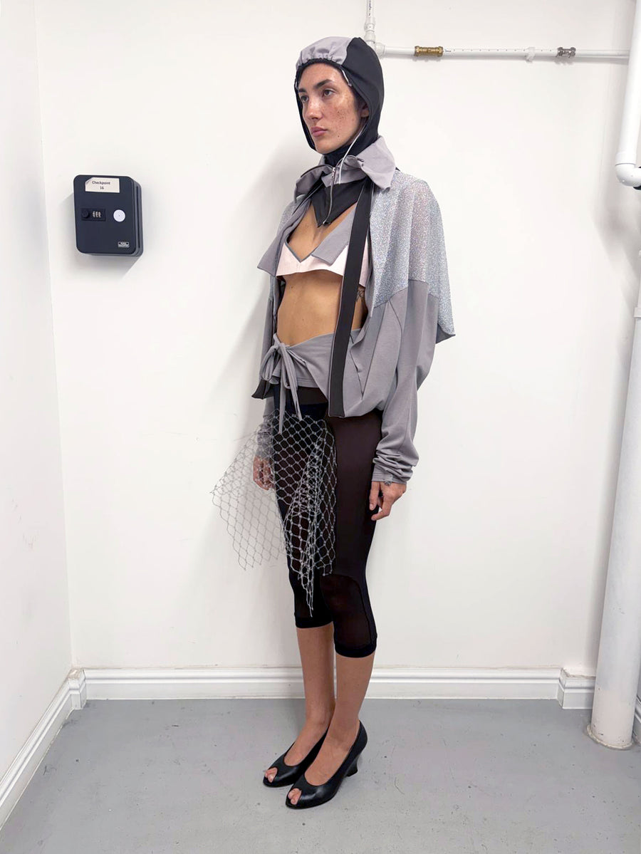 VEILED LEGGINGS in black