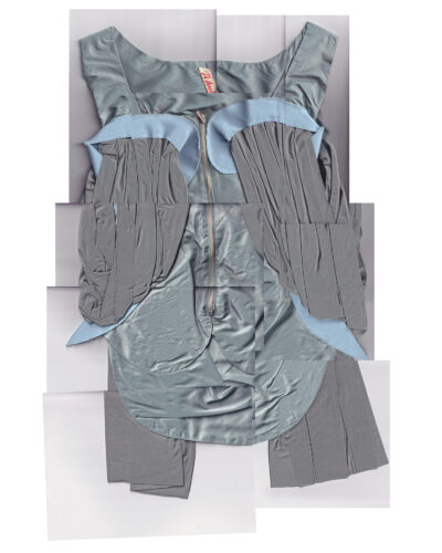 SOL grey blue drape top front